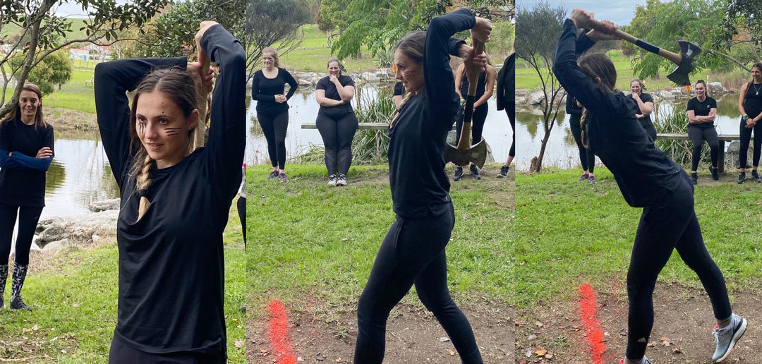 Axe Throwing - Not just for the guys!